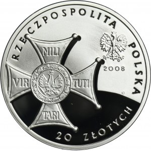 20 złotych 2008 90. Rocznica Odzyskania Niepodległości
