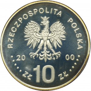 10 złotych 2000 Jan II Kazimierz, popiersie