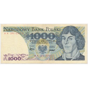 1,000 zloty 1975 - AA - first series