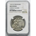 Russie, URSS, 1 rouble Saint-Pétersbourg 1924 П-Л - NGC UNC DETAILS