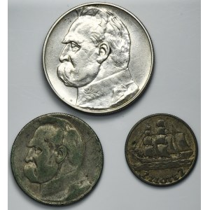 Zestaw, 2 złote, 5 złotych i 10 złotych (3 szt.)