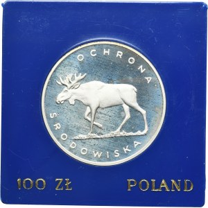 100 złotych 1978 Ochrona Środowiska Łoś
