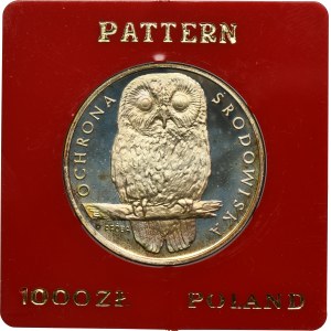 PRÓBA, 1.000 złotych 1986 Ochrona Środowiska Sowa