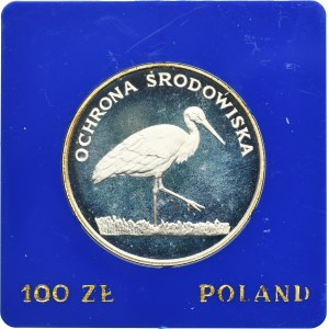 100 złotych 1982 Ochrona Środowiska Bocian