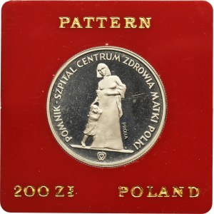 PRÓBA, 200 złotych 1985 Pomnik-Szpital Centrum Zdrowia Matki Polki