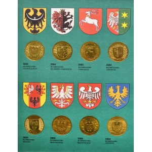 Zestaw, 2 złote GOLD NORDIC 2004-2005 (16 szt.)