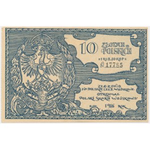 Polski Skarb Wojskowy, 10 złotych polskich = 1 rubel 50 kopiejek 1916