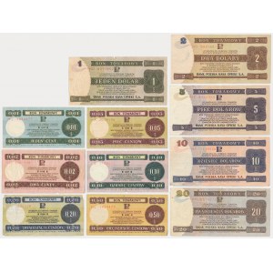 Pewex, zestaw 1 cent - 20 dolarów 1979 (11 szt.)