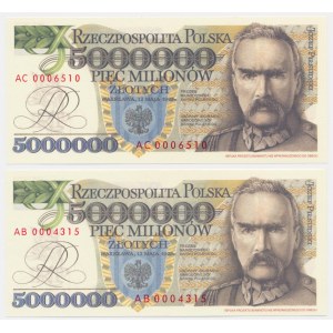 5 milionów złotych 1995 - AB i AC (2 szt.)
