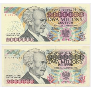 Zestaw, 2 miliony złotych 1992-93 - B (2 szt.)