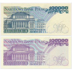 Zestaw, 100.000 złotych 1990-93 (2 szt.)