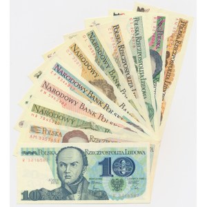Zestaw, 10-20.000 złotych 1982-89 (11 szt.)