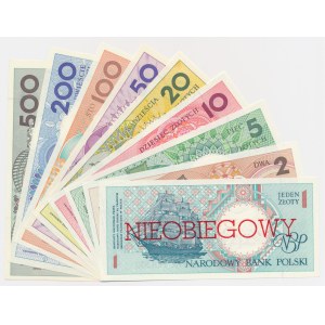 Komplet Miasta Polski z nadrukiem NIEOBIEGOWY (9szt.) - różne serie