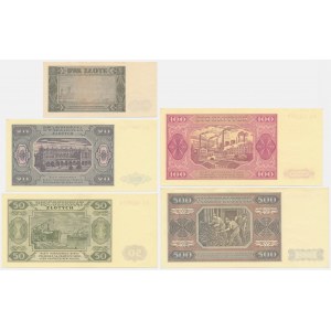 Set, 2-500 or 1948 (5 pièces)