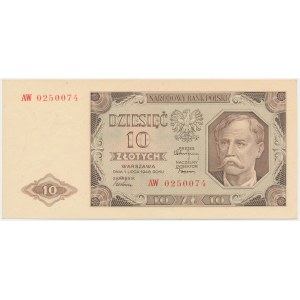 10 złotych 1948 - AW -