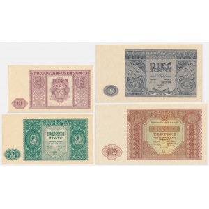 Zestaw, 1-10 złotych 1946 (4 szt.)