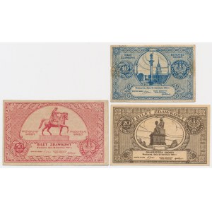 Zestaw, 10-50 groszy 1924 (3 szt.)