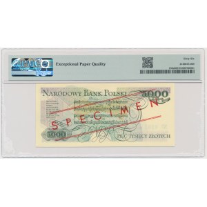 5.000 złotych 1982 - WZÓR - A 0000000 - No. 0165 - PMG 66 EPQ