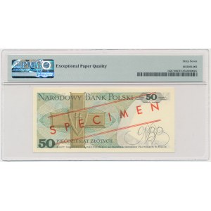 50 złotych 1975 - WZÓR - A 0000000 - No.1573 - PMG 67 EPQ