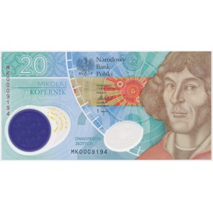 20 zloty 2022 - M. Copernicus - MK 0009194 - petit numéro -.