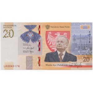 20 złotych 2021 - L. Kaczyński -