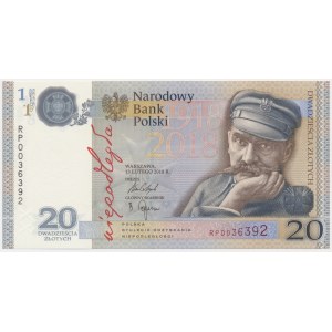 20 złotych 2018 - 100-lecie odzyskania Niepodległości -