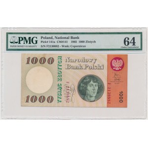 1.000 złotych 1965 - F - PMG 64