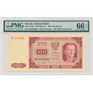 100 or 1948 - IW - PMG 66 EPQ
