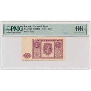 1 złoty 1946 - PMG 66 EPQ