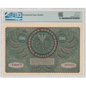 500 marek 1919 - II Serja D - PMG 65 EPQ