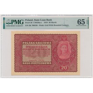 20 marques 1919 - II Série K - PMG 65 EPQ