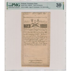 25 złotych 1794 - D - PMG 30