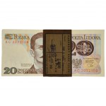 Paczka bankowa 20 złotych 1982 - AC - (100 szt.)