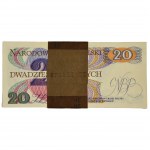 Paczka bankowa 20 złotych 1982 - AC - (100 szt.)
