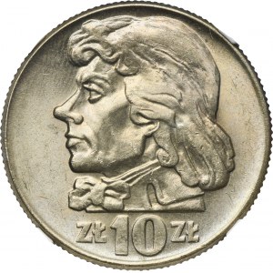10 złotych 1960 Kościuszko - NGC MS65
