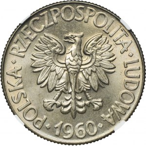 10 złotych 1960 Kościuszko - NGC MS65