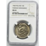 10 złotych 1960 Kościuszko - NGC MS65