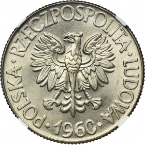 10 złotych 1960 Kościuszko - NGC MS66