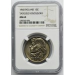10 złotych 1960 Kościuszko - NGC MS65
