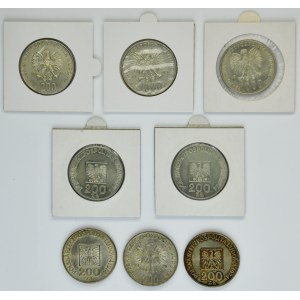 Zestaw, 200 złotych i 1.000 złotych (8 szt.)
