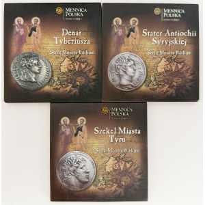 Zestaw, REPLIKI, Mennica Polska, Monety biblijne (3 szt.)