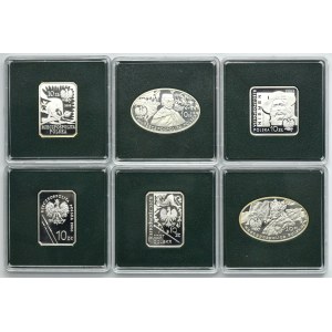 Zestaw, 10 złotych 2006-2010 (6 szt.)