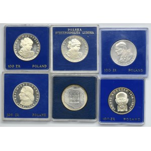 Zestaw, 100 złotych,200 złotych i 1.000 złotych (6 szt.)