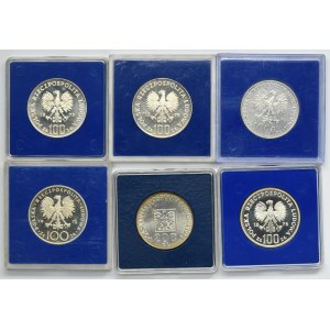 Zestaw, 100 złotych,200 złotych i 1.000 złotych (6 szt.)