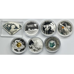 Zestaw, 10 złotych 2002-2009 (7 szt.)