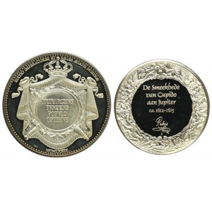 Set, Netherlands and Tonga, Silver Medals (2 pcs.)