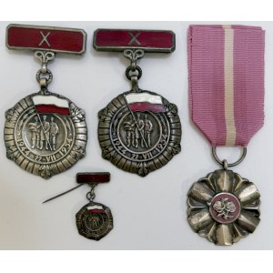 Zestaw, PRL, Oznaczenia (4 szt.)