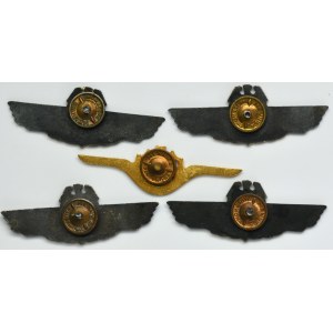 Set, Aircraft Mechanic and Tank Mechanic Badges (5 pcs.)