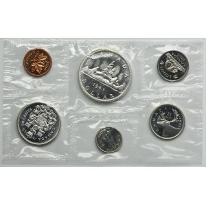 Set, Canada, Elizabeth II, 1963 vintage set (6 pcs.)