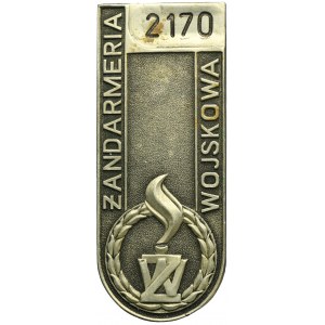Military Police Badge Numbered No. 2170